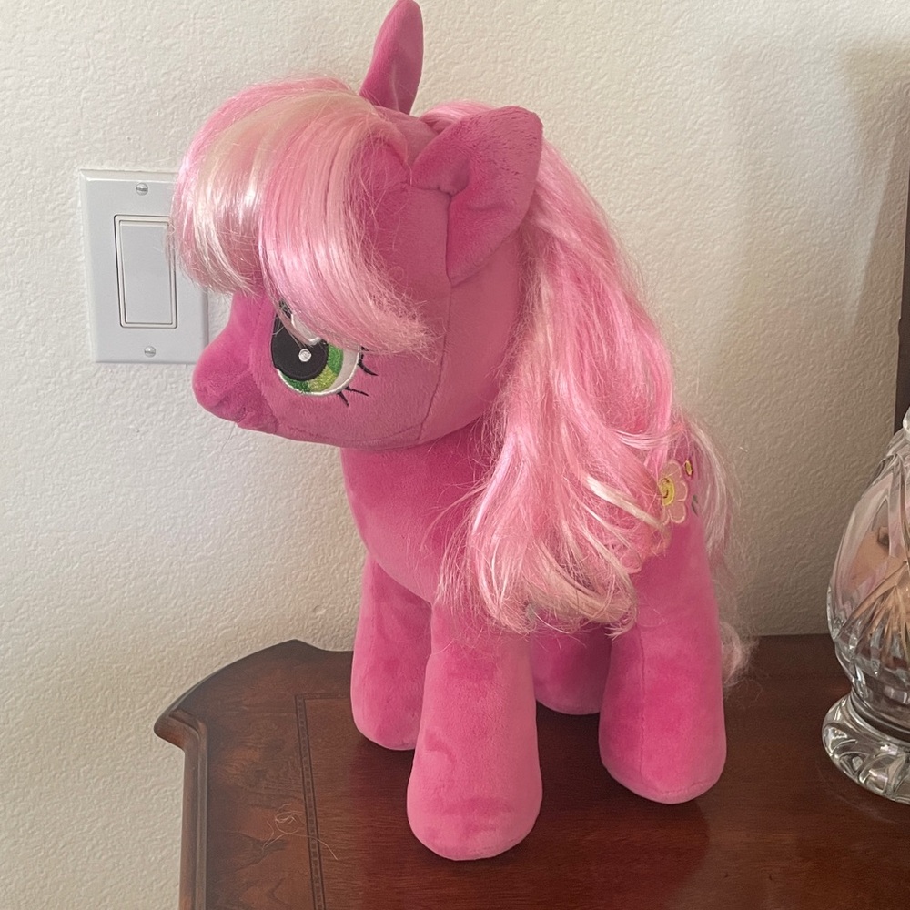 My Little Pony Cheerilee Build A Bear Workshop (BAB) MLP Pink 14” Plush Flower